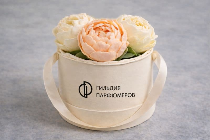 Ароматная корзина «Цветы. Пионы»